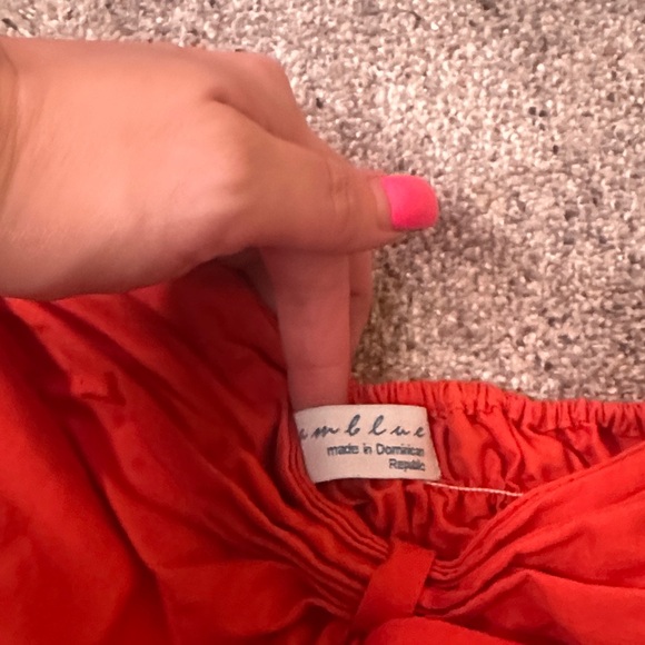 Chic Strapless Red Ruffle Dress - Picture 2 of 4